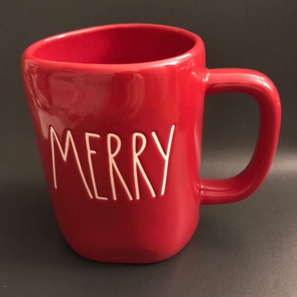 Rae Dunn Red Merry Mug